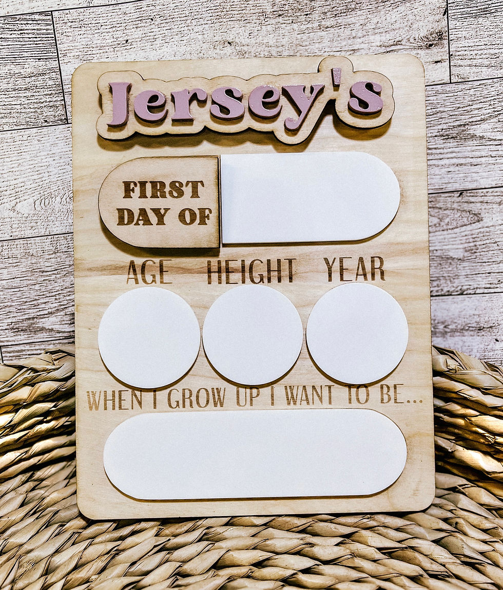 First/Last Day of School Sign