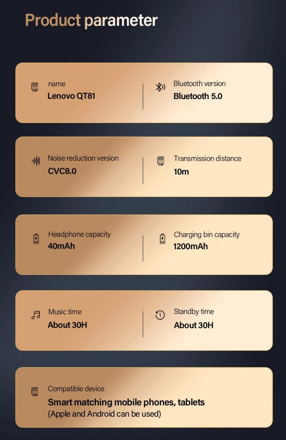 Miniatura: Lenovo QT81 - TWS