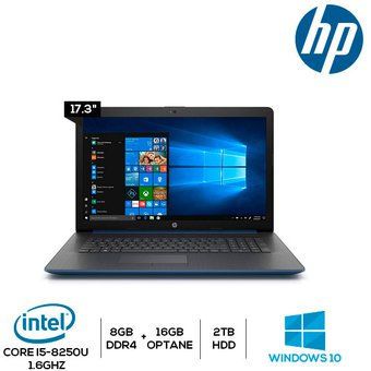 LAPTOP HP 17-BY0090CL (Core i5 / 2TB Disco Duro / 8gb Ram + 16gb Intel Optane)