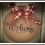 Thumbnail: Welcome, Red & White Plaid Bow/Door Hanger/ Hoop Wreath