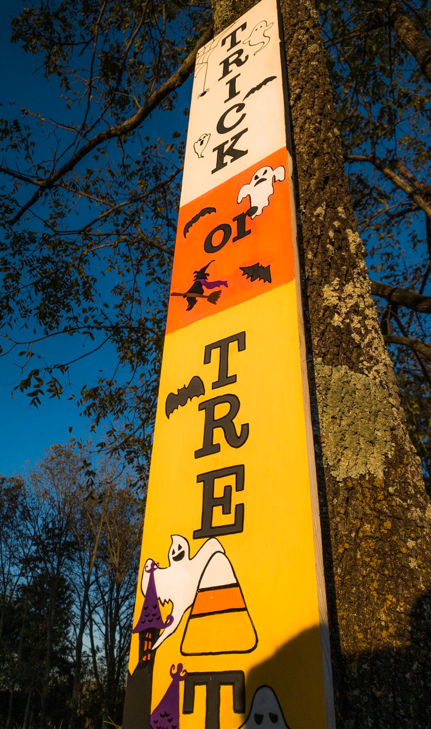 Thumbnail: Trick or Treat Halloween porch sign