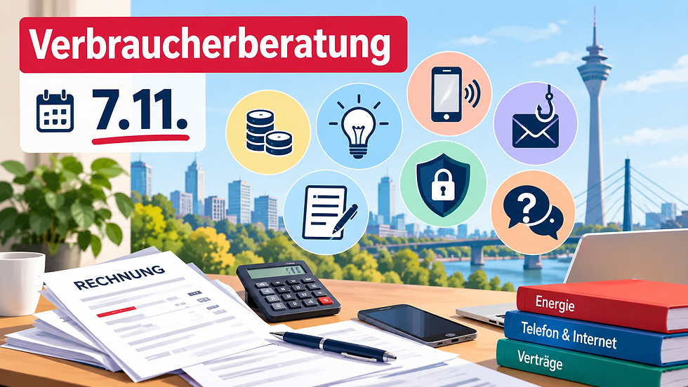Am 7.11. informieren wir Zugewanderte über wichtige Verbraucherthemen