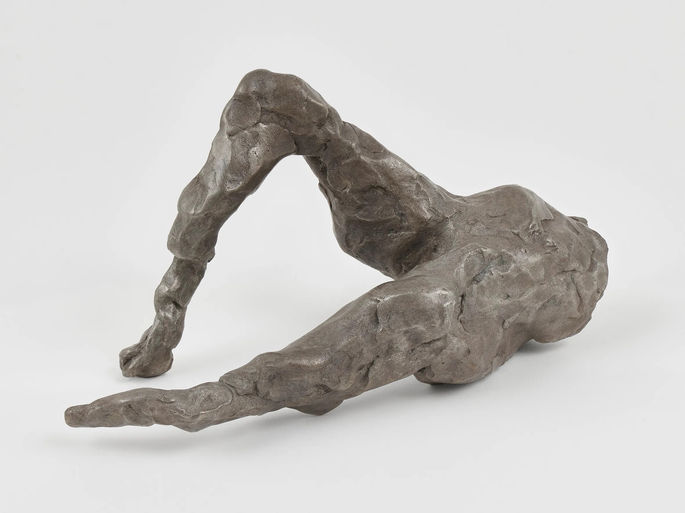 Small bronze with a silver nitrate patinated finish