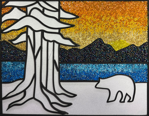 BEad Brave Mosaic Kit 8x10 Lake View - Bead Art by Sabrina Frey