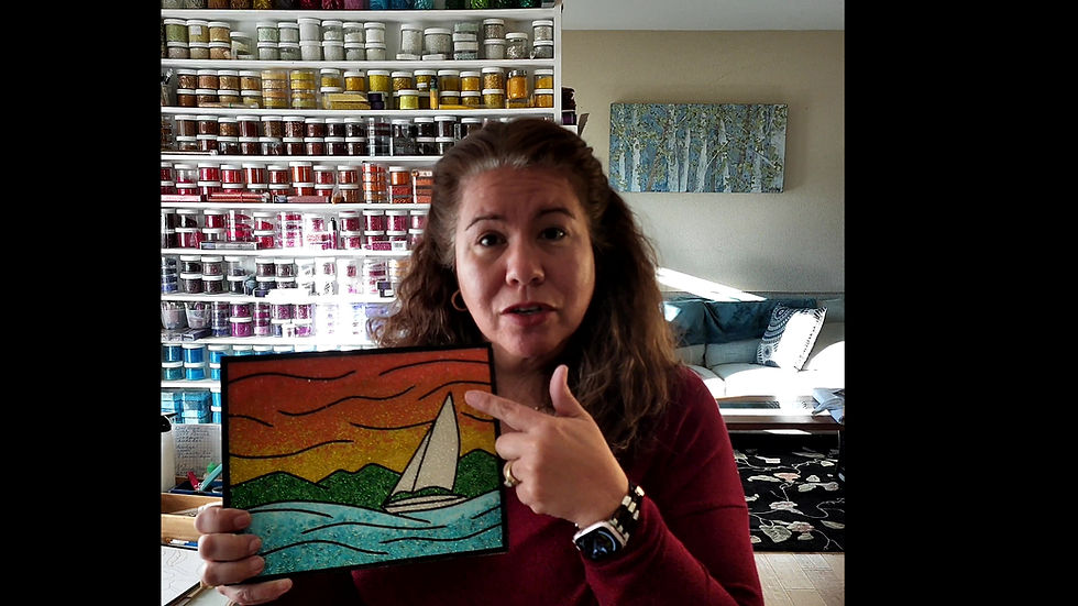 Thumbnail: Bead Mosaic Kit 8x10 Mountain Sail