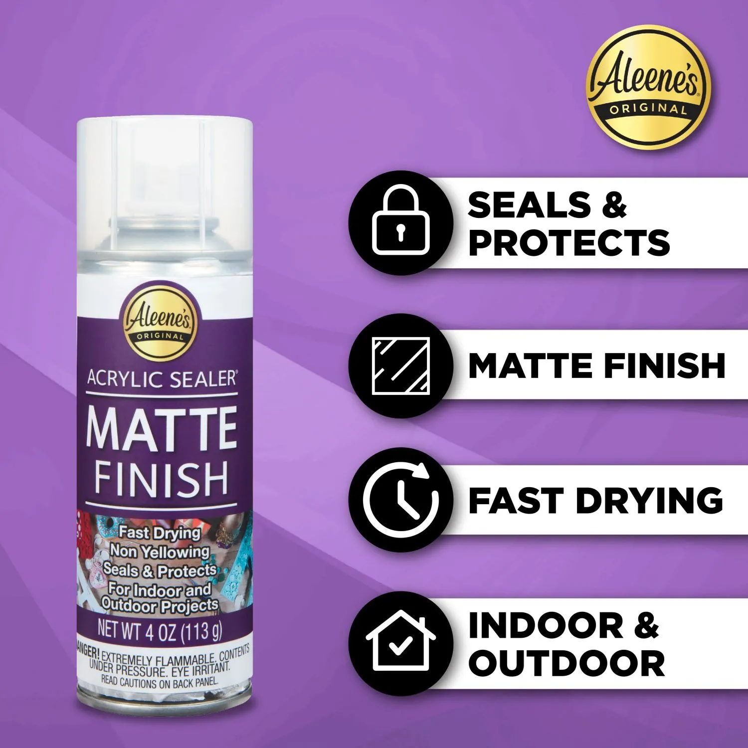 Aleene's Spray Acrylic Sealer Assorted Finishes 4 oz. 3 Pack See more