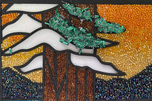 BEad Brave Mosaic Kit 8x10 Lake View - Bead Art by Sabrina Frey