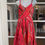 Thumbnail: Cynthia Steffe Red multi-color Strapless Sun Dress NWT - Size 6 full view