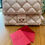 Thumbnail: Valentino Crossbody Candystud Bag in Pale Pink Rose front bag view with card