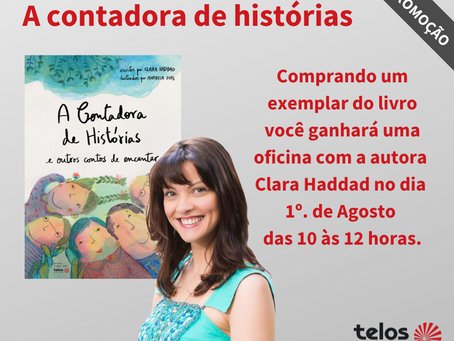 Compre o livro 'A Contadora de Histórias e ganhe um oficina sobre a arte de contar histórias!