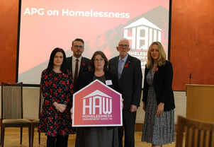 Marking homelessness awareness week with colleagues in the Assembly. Ending homelessness must continue to be a priority for the Executive. 