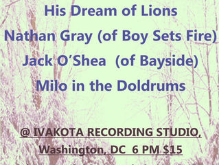 ACOUSTIC SHOW with His Dream of Lions, Nathan Gray (Boy Sets Fire), Jack O'Shea (Bayside) and Mi
