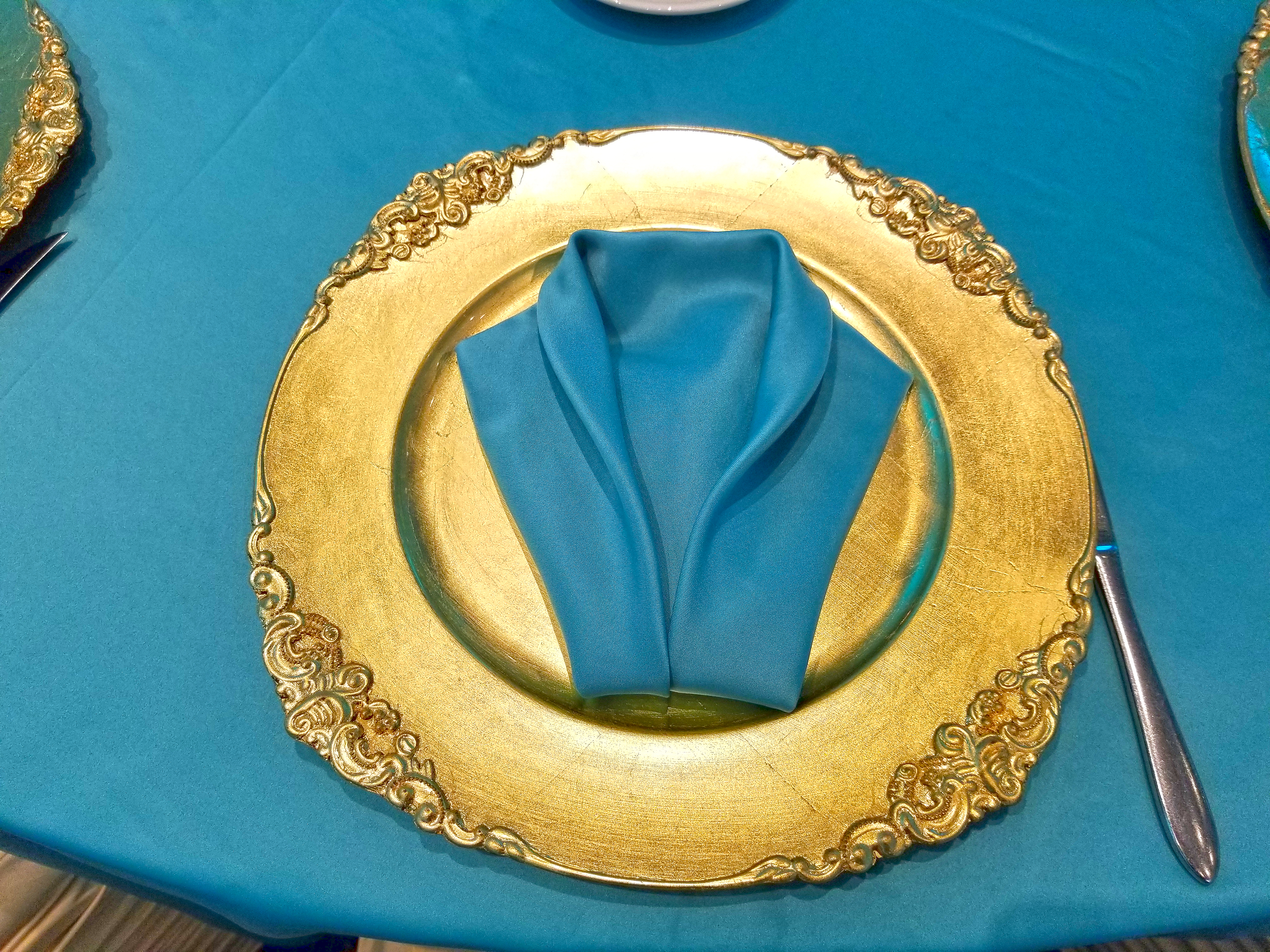 Turquoise napkins