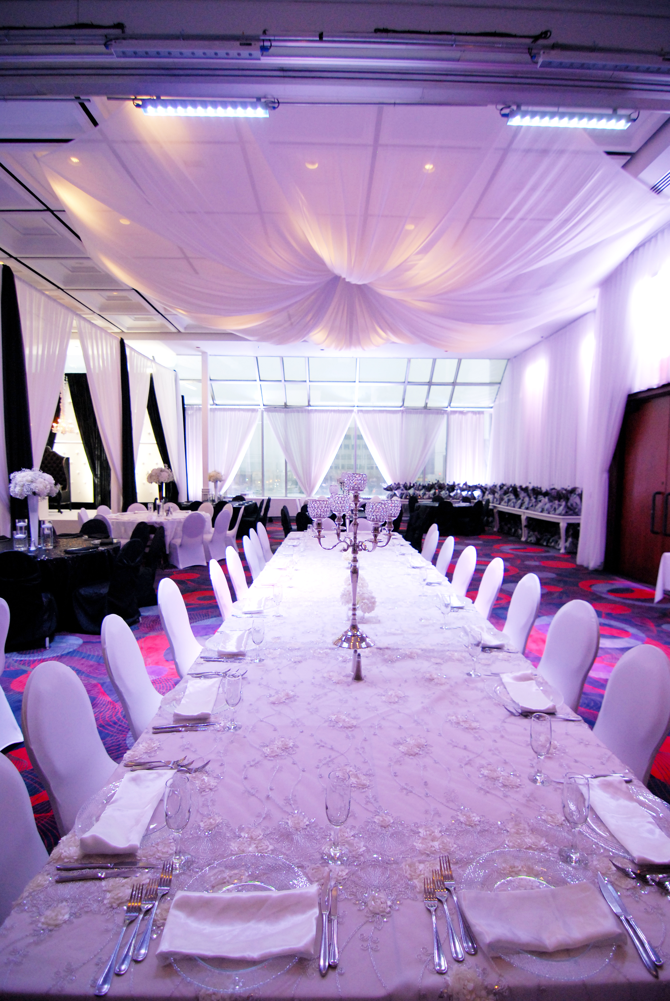 Silver candelabra