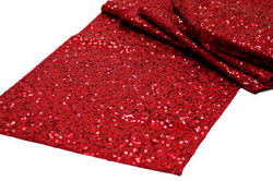 Red table runner