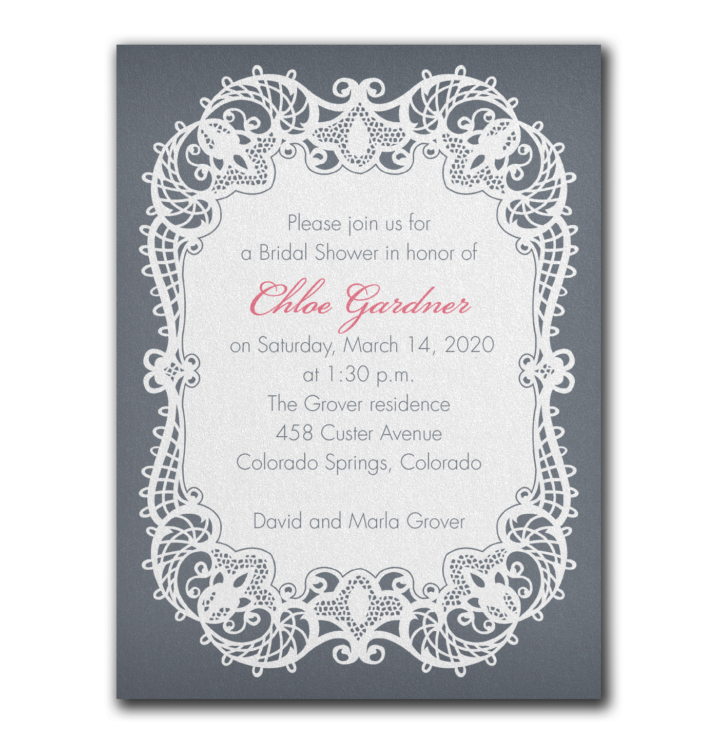 Invitation nuptiale