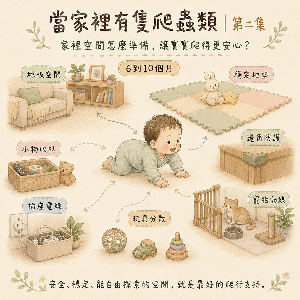 寶寶開始爬行,家裡空間怎麼準備?爬行期居家環境七個調整重點