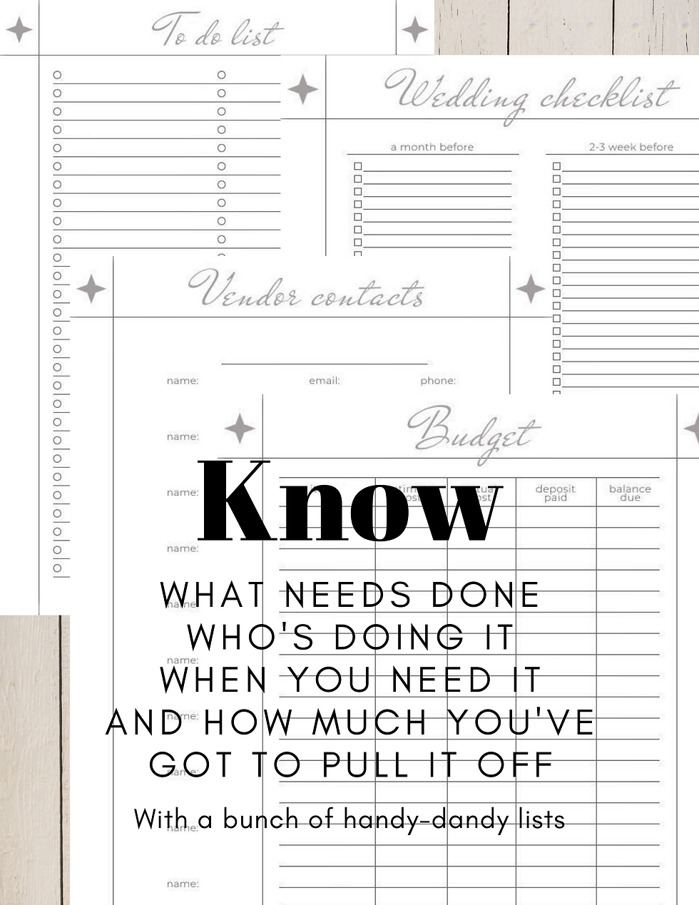 Thumbnail: Printable Minimalist Wedding Planner Download