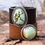 Thumbnail: Leather Cuff with Sterling Silver and Polychrome Hubei Turquoise - High Profile