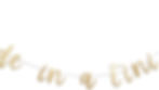 “A Bride in a Tini Bit” Letter Banner