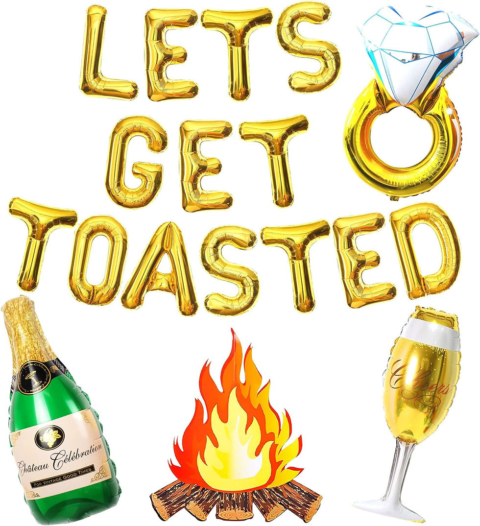 Let;s Get Toasted Foil Balloon Kit