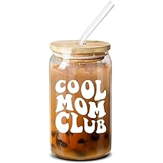 Cool Mom Club Glass Cup