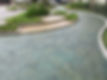 Commercial drive with stamped decorative concrete overlay