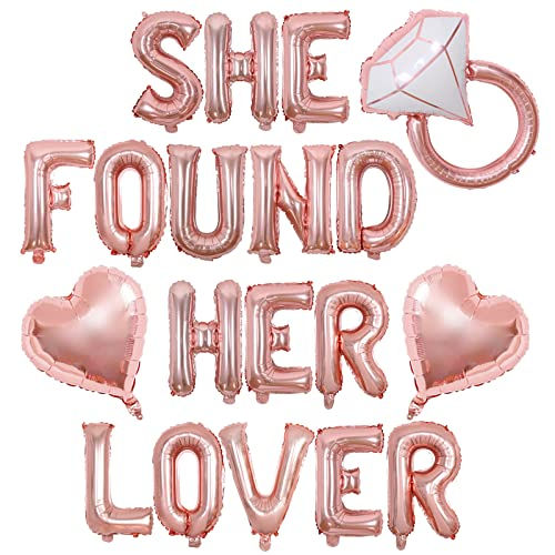 Rose Gold She Found Her Lover Balloon and Banner Decorations
