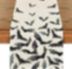 table runner with bats on it