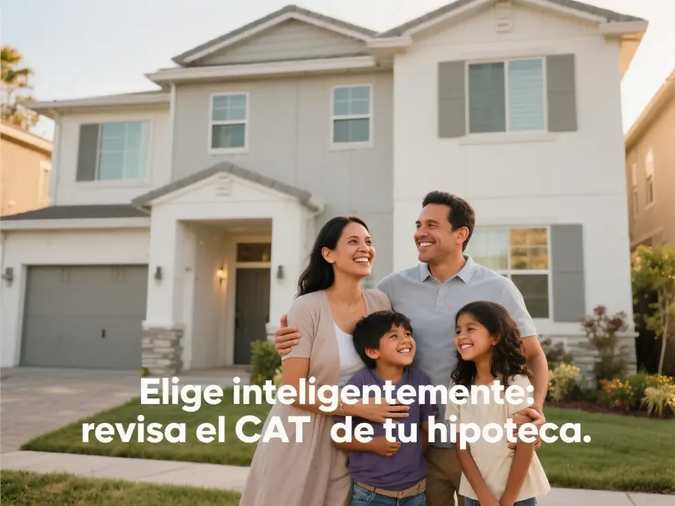 Tu hogar es una de las inversiones más importantes de tu vida. Elige inteligentemente revisando el CAT de tu hipoteca antes de firmar.