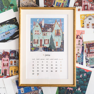 西川克己「十二月の絵」カレンダー2026 寺家スタジオ 、オンラインストアにて販売中