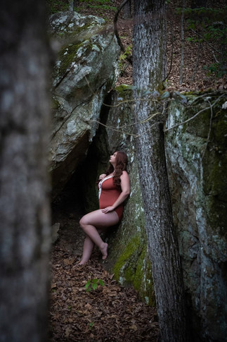 Glamour shoot in Arkansas woods