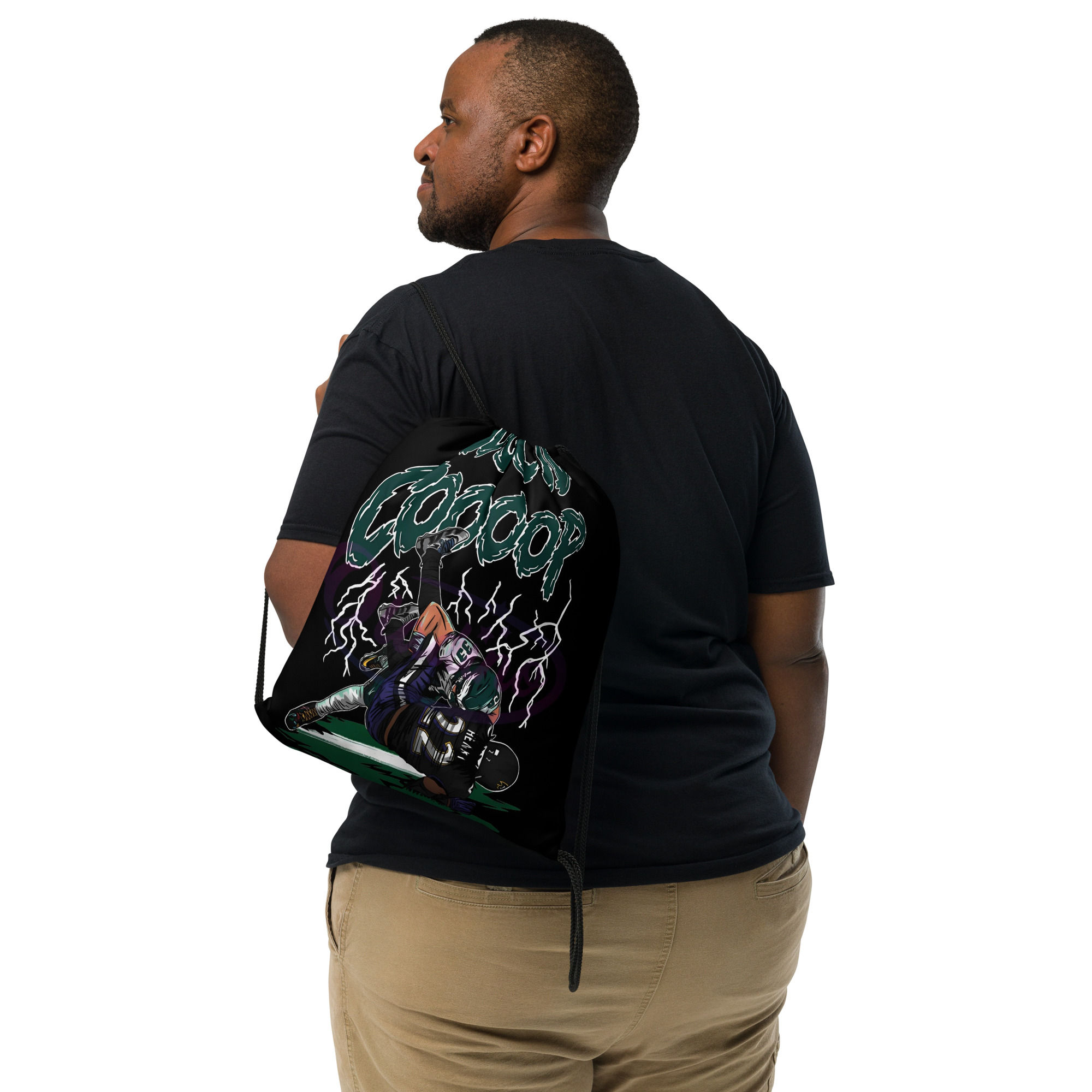 "COOOOP" Cooper Dejean Limited Edition Philadelphia Eagles Drawstring bag