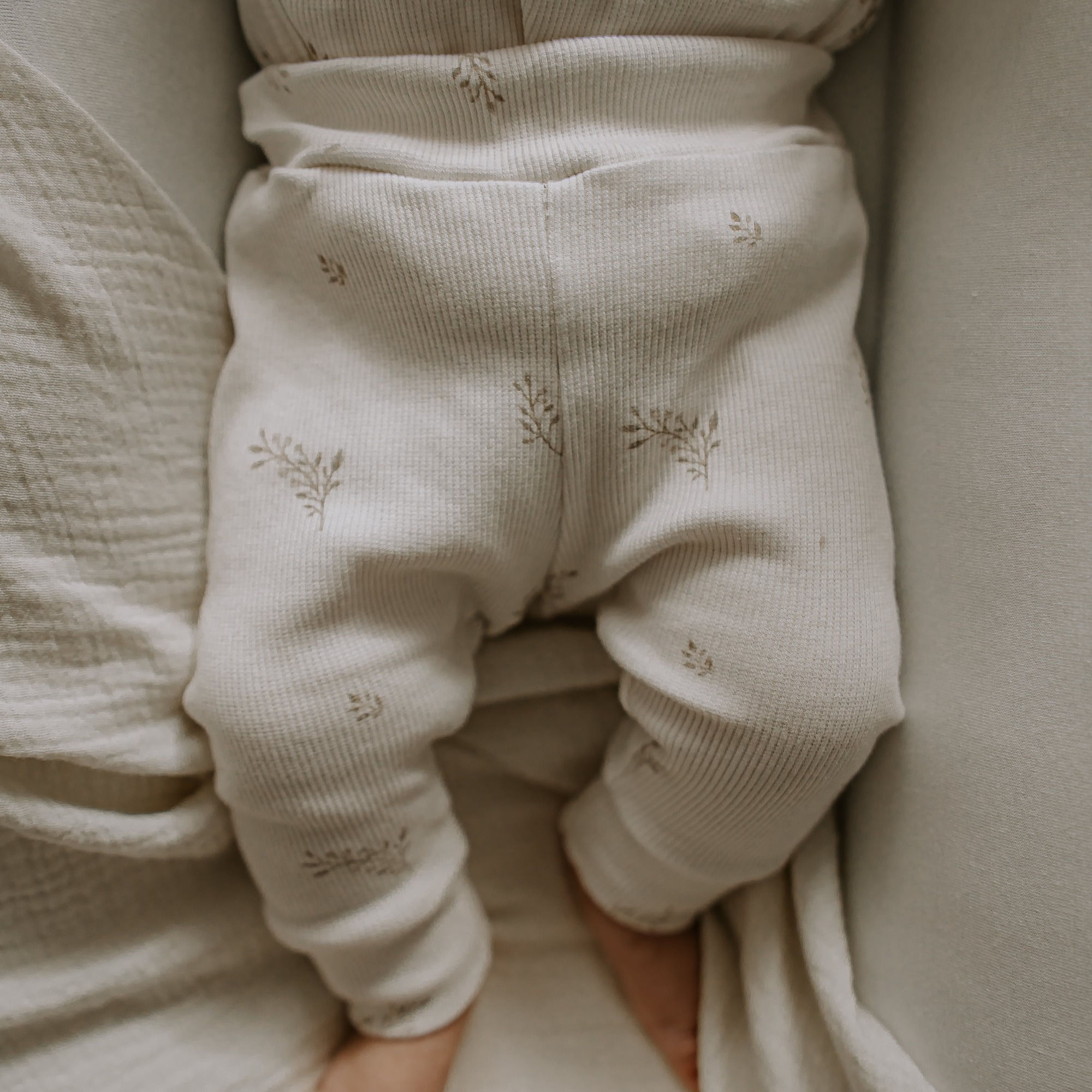 Gerippte Babyhose Unisex