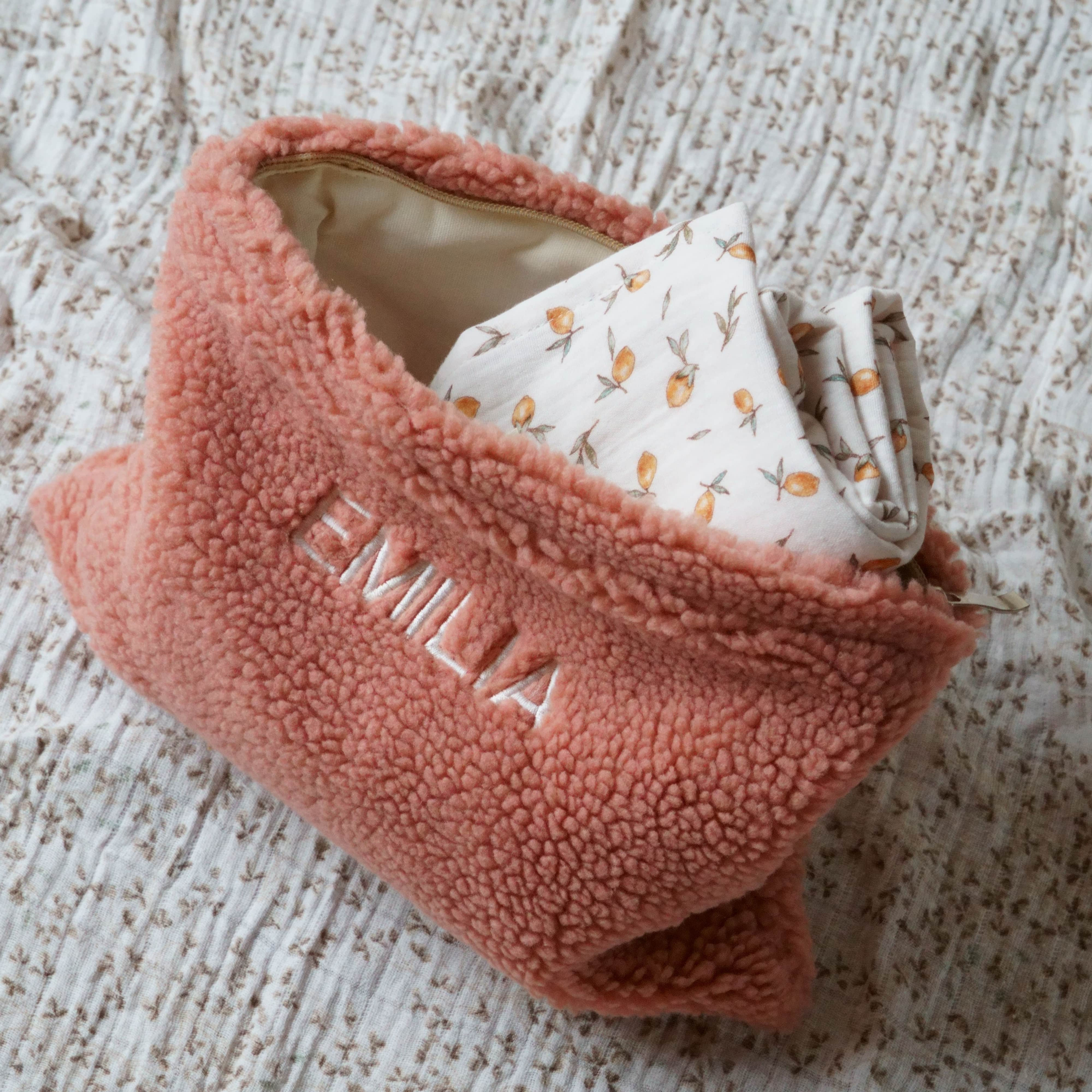 Windeltasche mit Namen Teddy Rosa