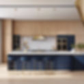 _A bright, modern kitchen featuring a sleek white quartz benchtop with subtle gray veining