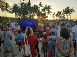 crowd on beach