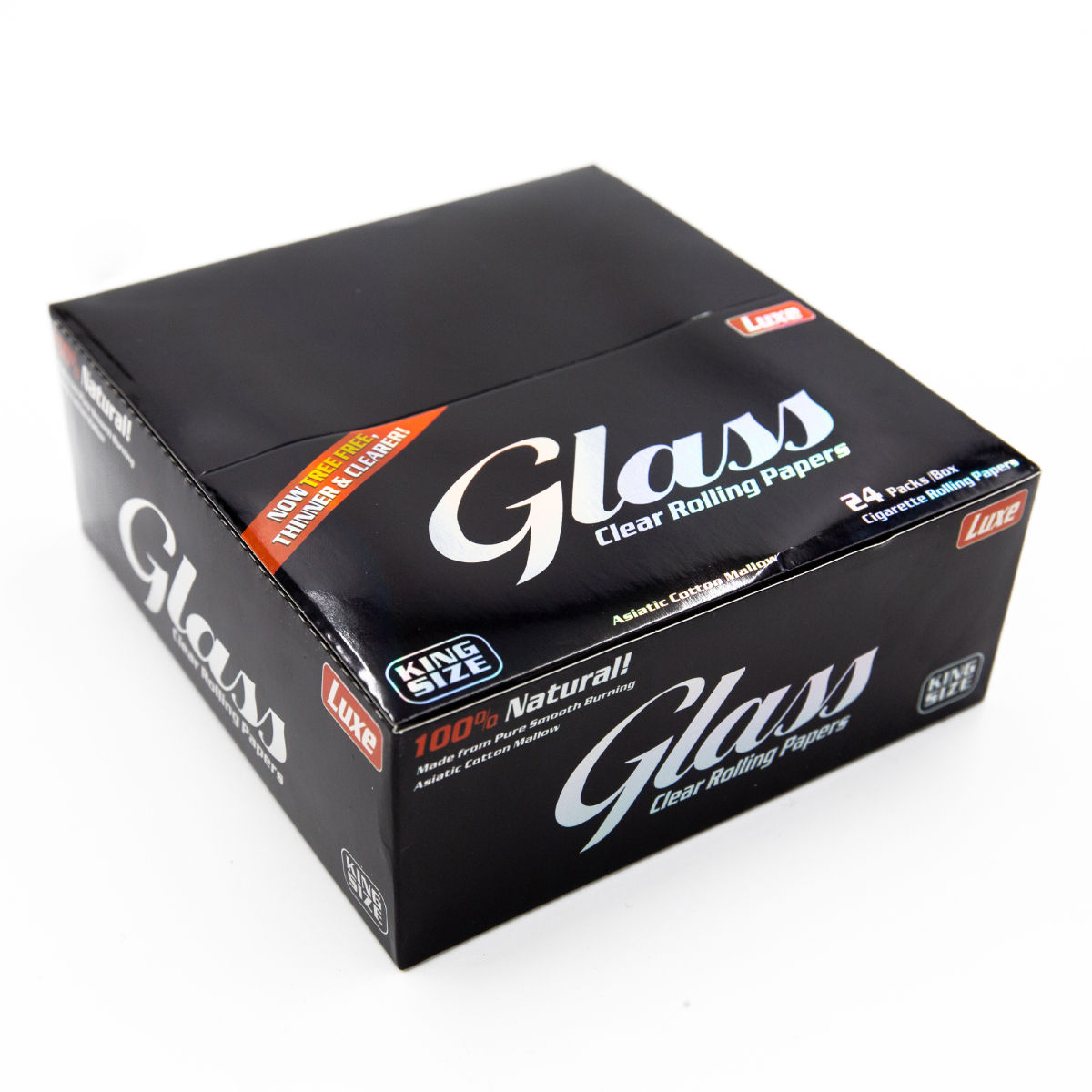 Glass King Size Transparent Cellulose Papers BOX a 24Stk