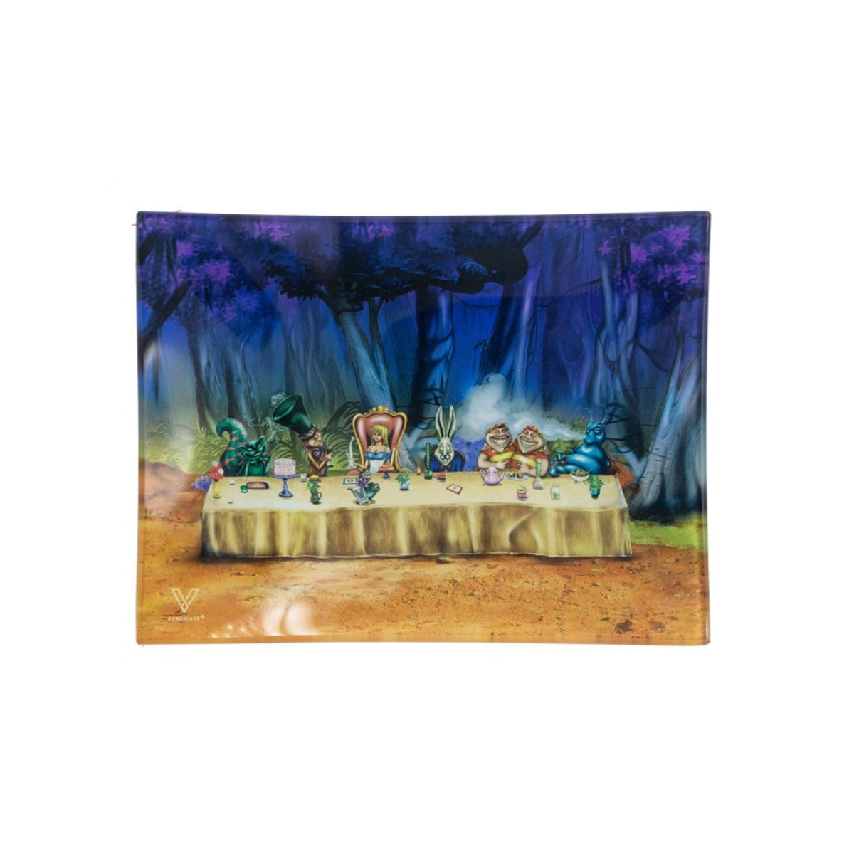 V Syndicate Glastray S Alice Tea Party125 x 165mm