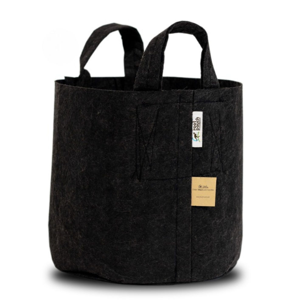 Root Pouch 3.8L Black mit Griffen 260g/m2