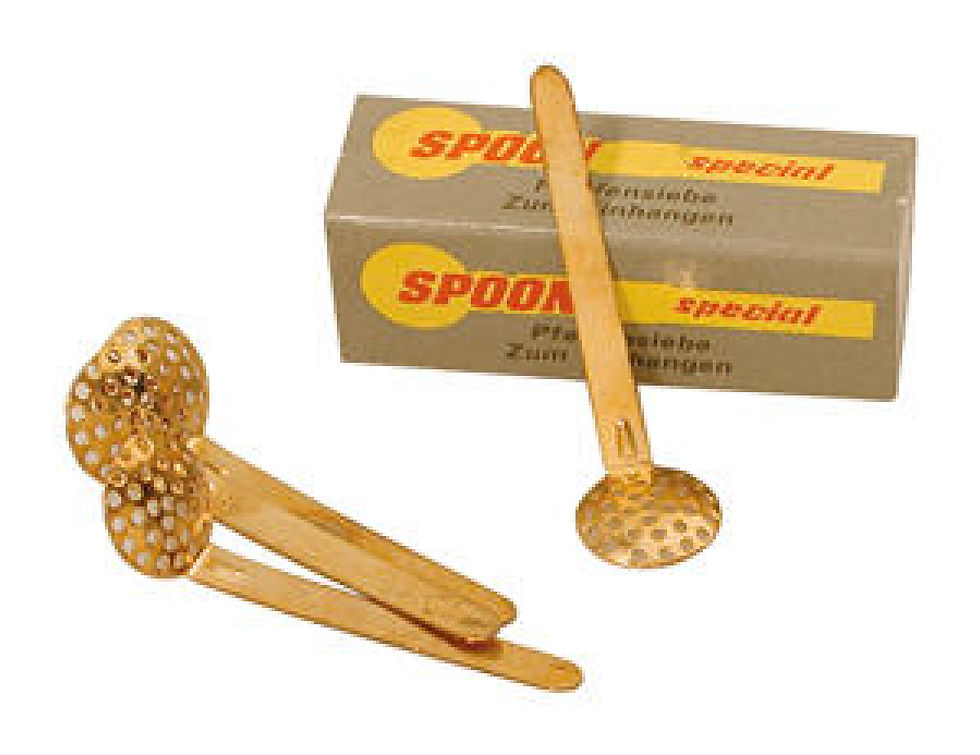 Hanging Spoon 15mm messing 4 Stk