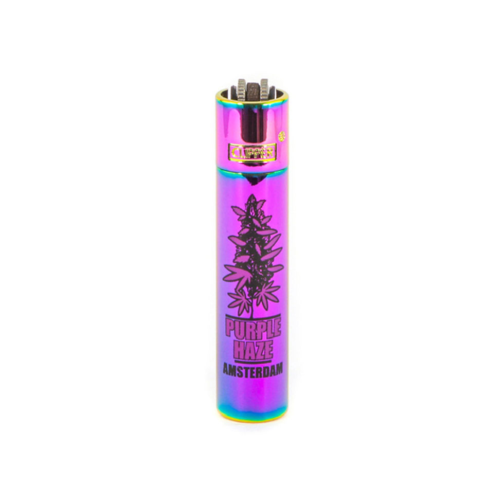 Accendino Ricaricabile Collezionabile - Clipper - Metal Icy Adam Purple Haze