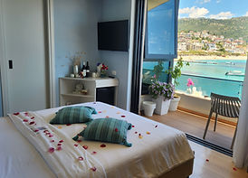 double room sea view from Rea Boutique Hotel Himara