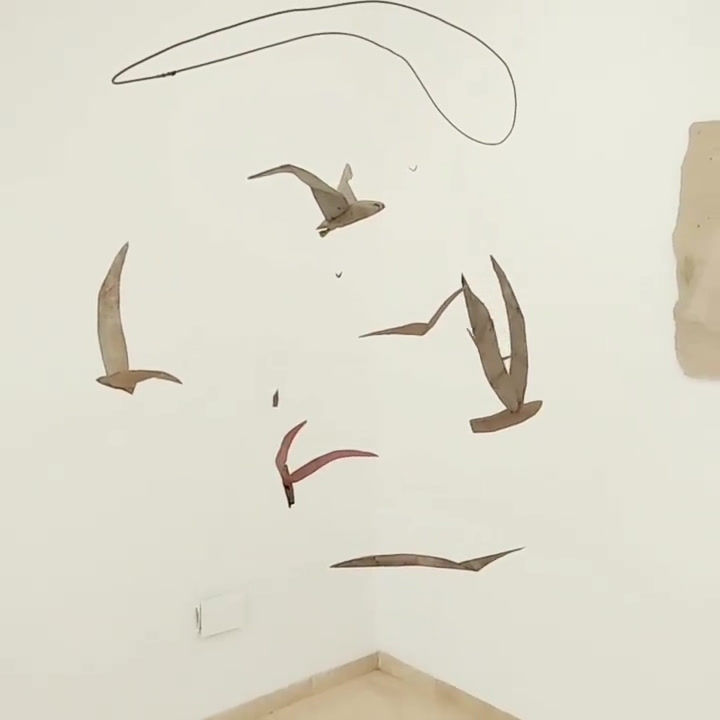 Thumbnail: Wood birds flying