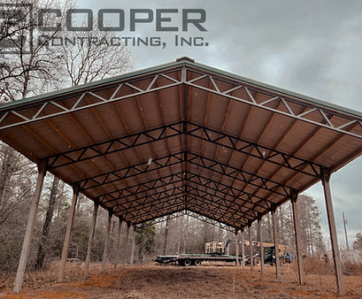 Roof Only Pole Barn or Post Frame Building