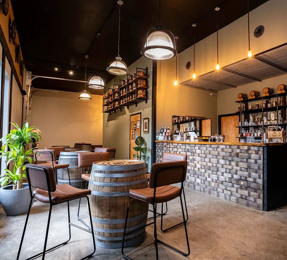 Unique hightop tables at CTDistilling