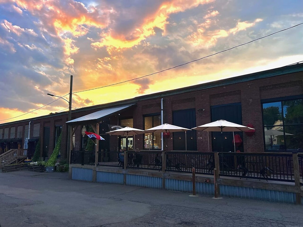Outside view of the Bergen House Patio