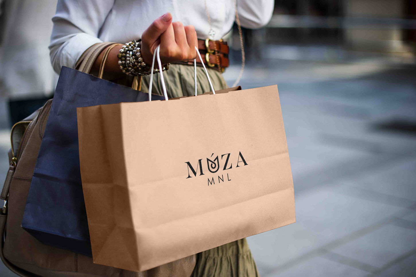 Free Female Holding Kraft Paper Shopping Bag Mockup PSD.jpg