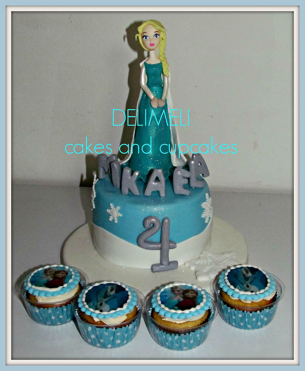 Torta Frozen Princesa Elsa
