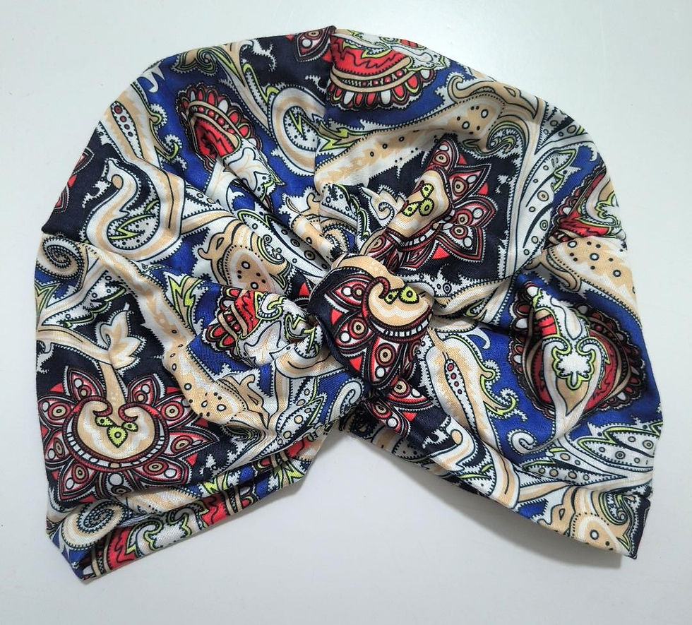 Miniatura: TOUCA turbante estampado azul